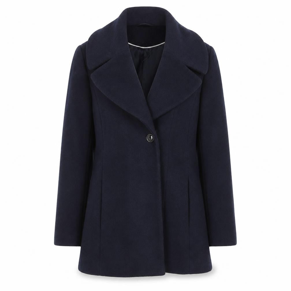 Debenhams Collection Women's Navy Blue Classic Coat Size 10