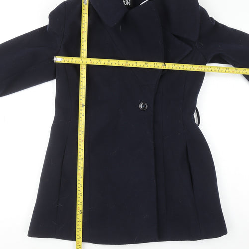 Debenhams Collection Women's Navy Blue Classic Coat Size 10