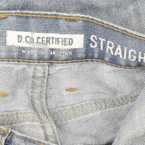 D26 Code Men’s Light Blue Straight Fit Jeans W32 L32 Cotton Blend
