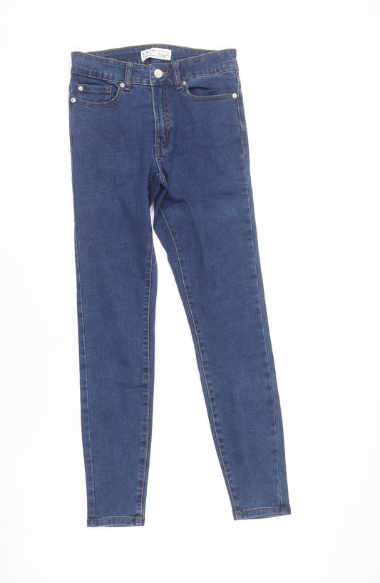 Primark Women Blue Skinny High Stretch Denim Jeans Size 8
