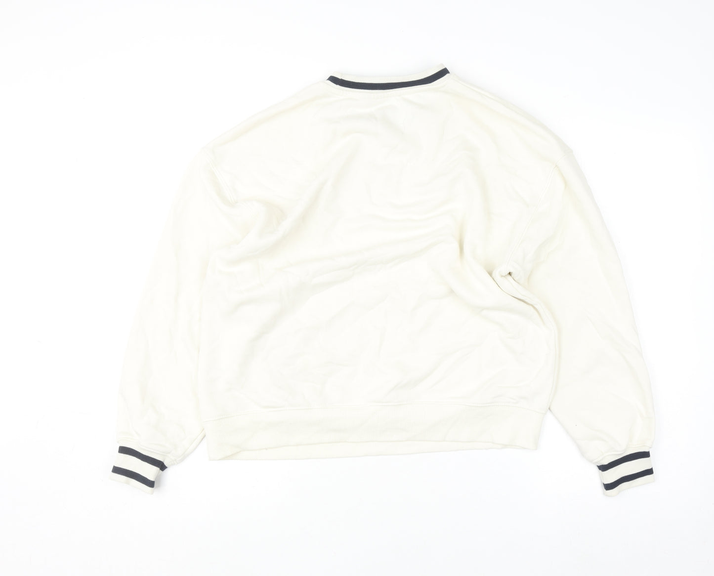 Dunnes Men Ivory Crew Neck Pullover Sweatshirt Size S New York City Print