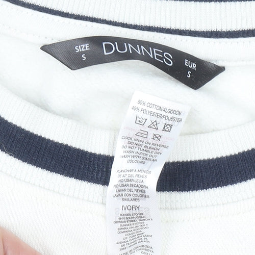 Dunnes Men Ivory Crew Neck Pullover Sweatshirt Size S New York City Print