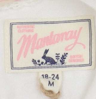 Mantaray Girls Ivory Cotton Embroidered A-Line Dress 18-24 Months