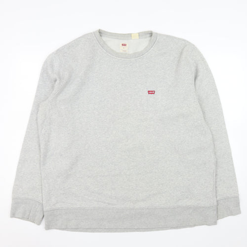 Levi's Men's Grey XL Classic Crew Neck Pullover Sweatshirt