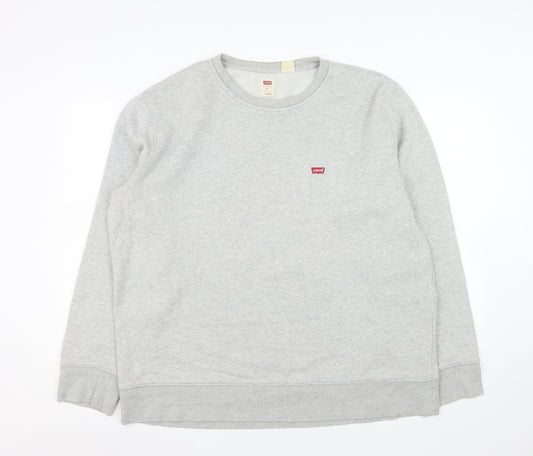 Levi's Men's Grey XL Classic Crew Neck Pullover Sweatshirt