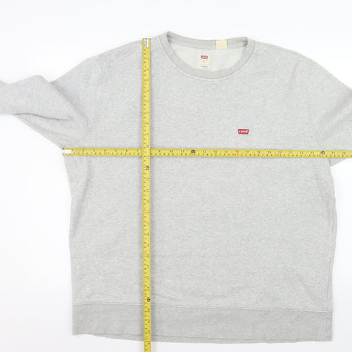 Levi's Men's Grey XL Classic Crew Neck Pullover Sweatshirt