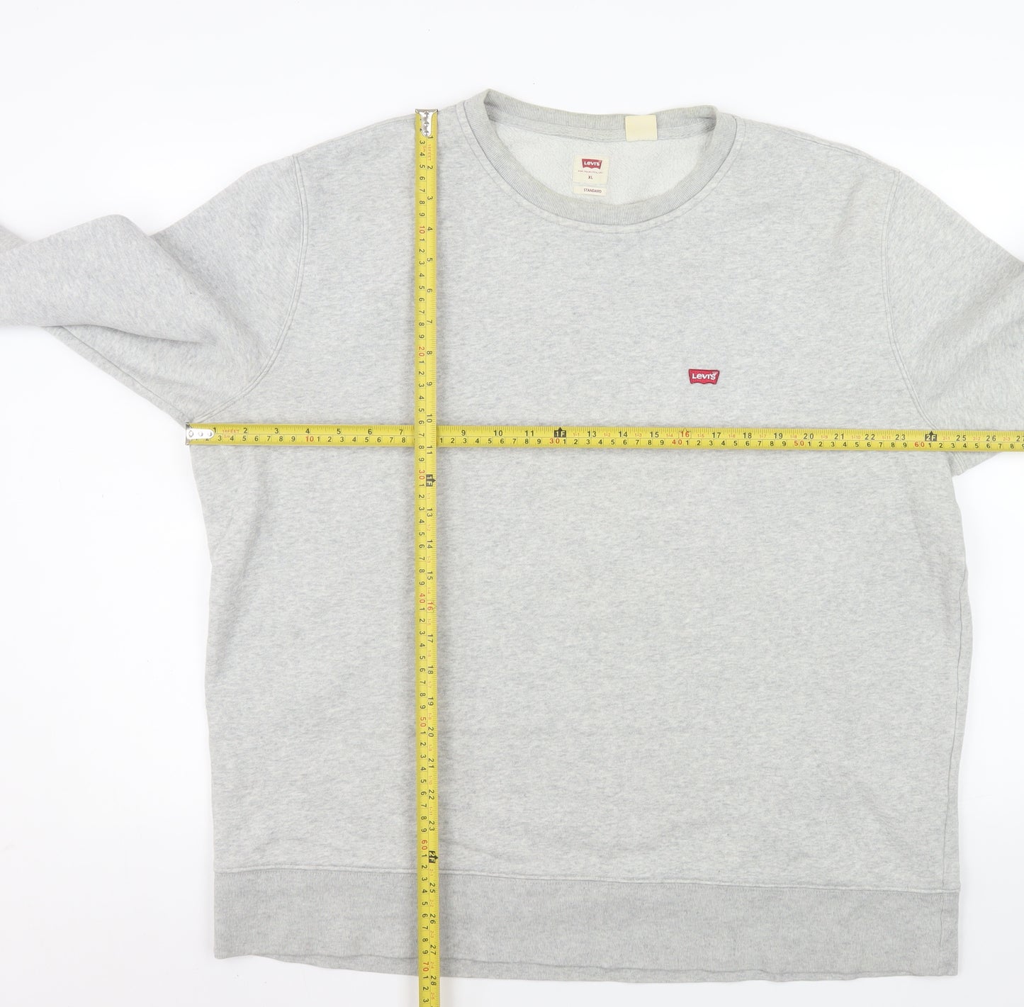 Levi's Men's Grey XL Classic Crew Neck Pullover Sweatshirt
