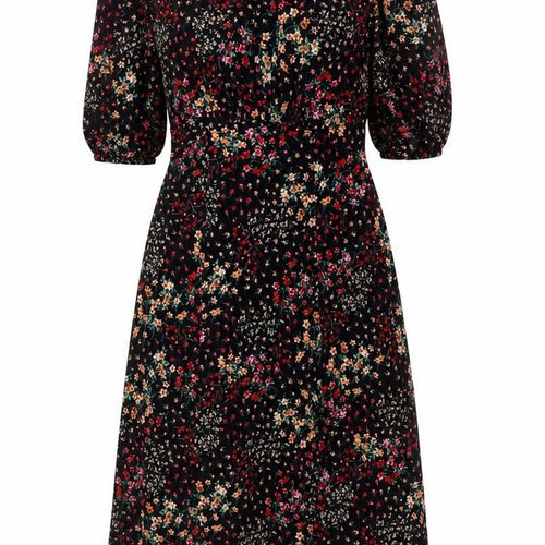 Oasis Women’s Multicoloured Floral Midi A-Line Dress Size S