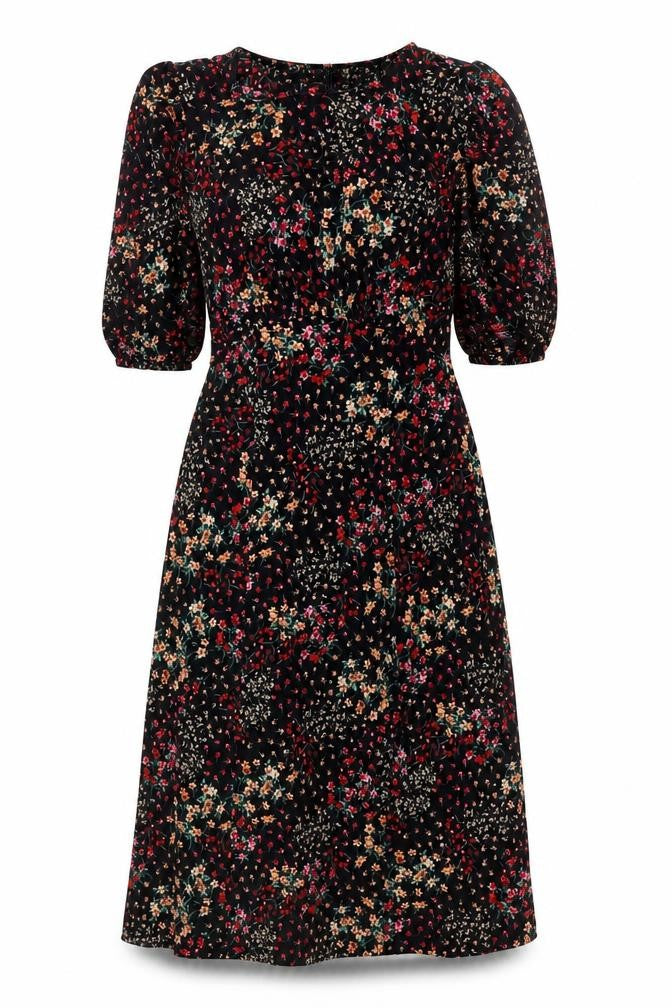 Oasis Women’s Multicoloured Floral Midi A-Line Dress Size S