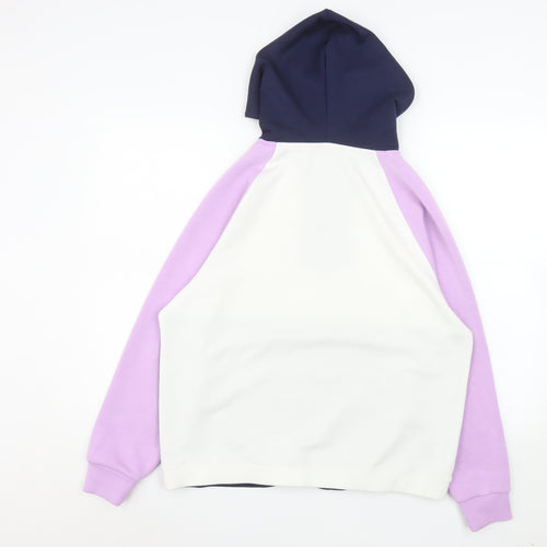 Dunnes Women’s Lilac Navy Colourblock 1/4 Zip Hoodie Size S