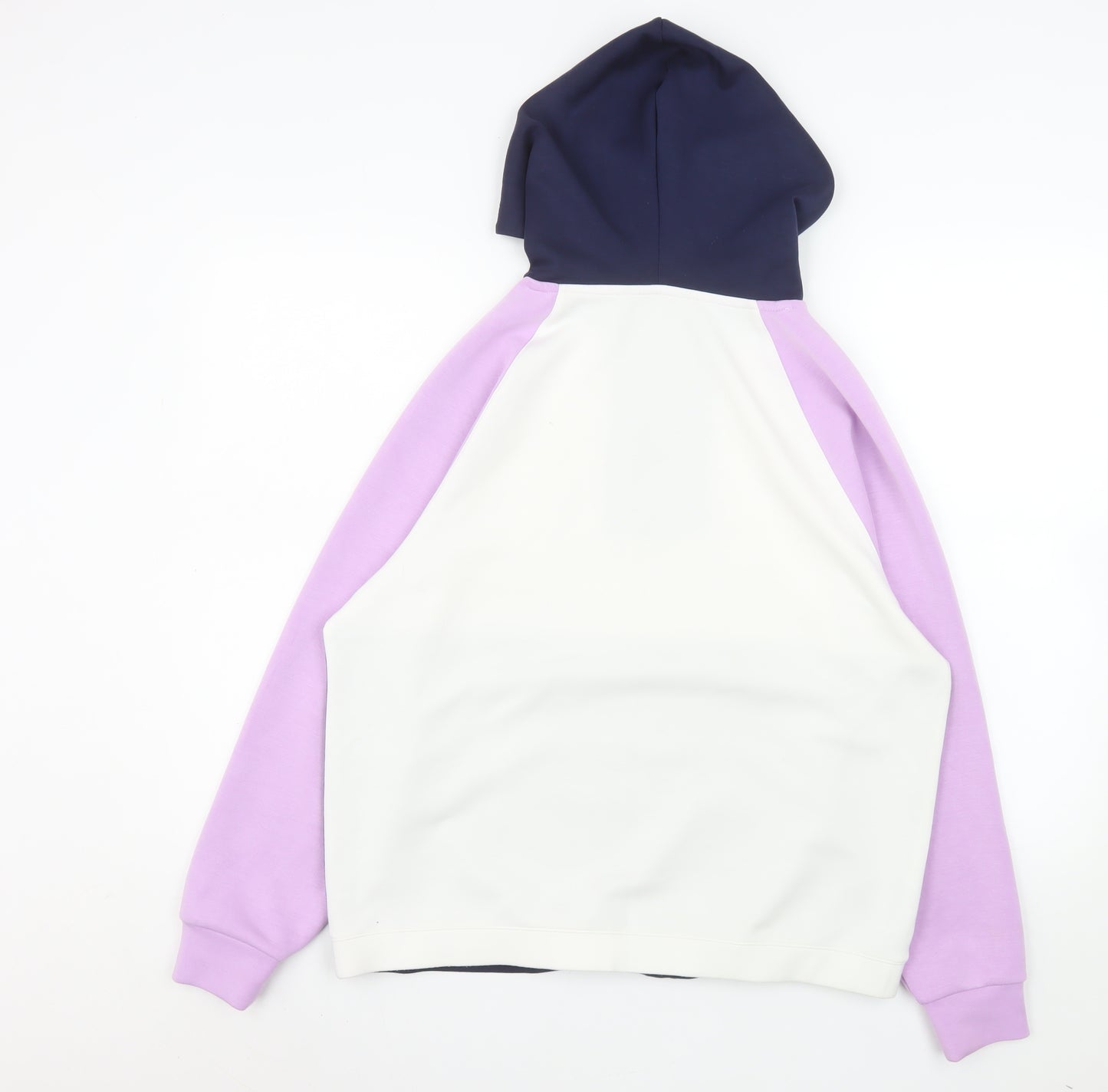 Dunnes Women’s Lilac Navy Colourblock 1/4 Zip Hoodie Size S