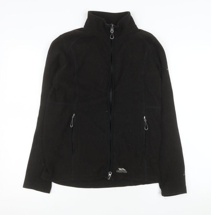 Trespass Women's Black Fleece Full Zip Jacket Size 10