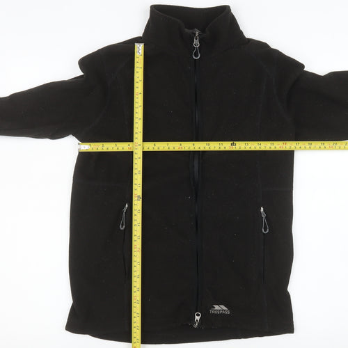Trespass Women's Black Fleece Full Zip Jacket Size 10