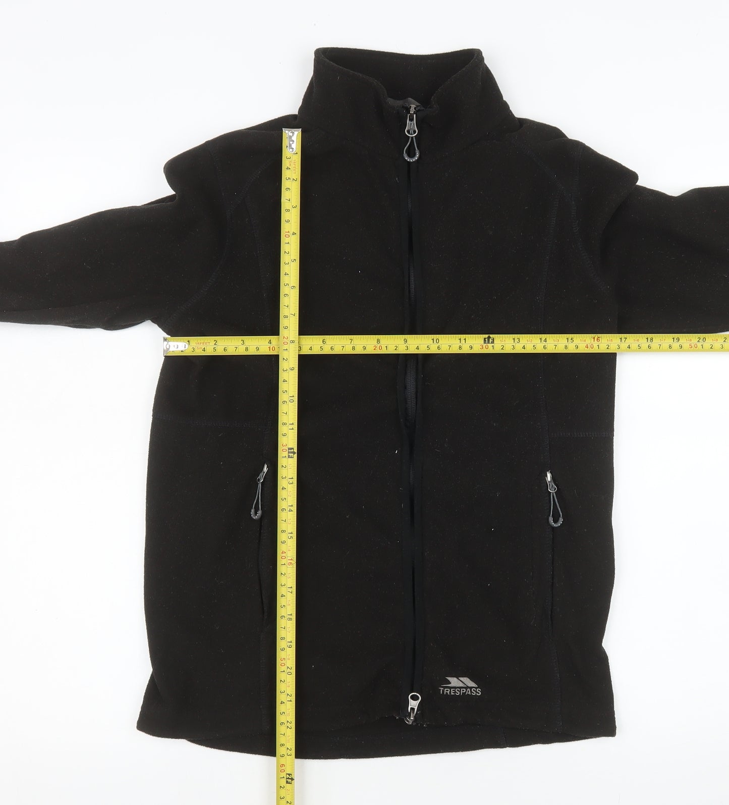 Trespass Women's Black Fleece Full Zip Jacket Size 10