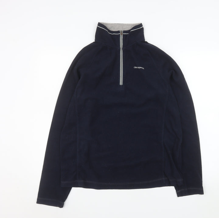 Craghoppers Men's Blue Half Zip Fleece Sweatshirt Size M