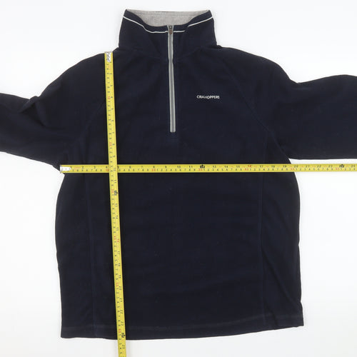 Craghoppers Men's Blue Half Zip Fleece Sweatshirt Size M