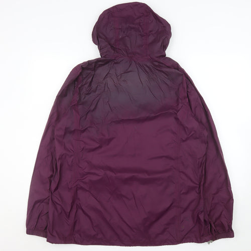 Peter Storm Women's Purple Waterproof Hooded Rain Jacket Size 16