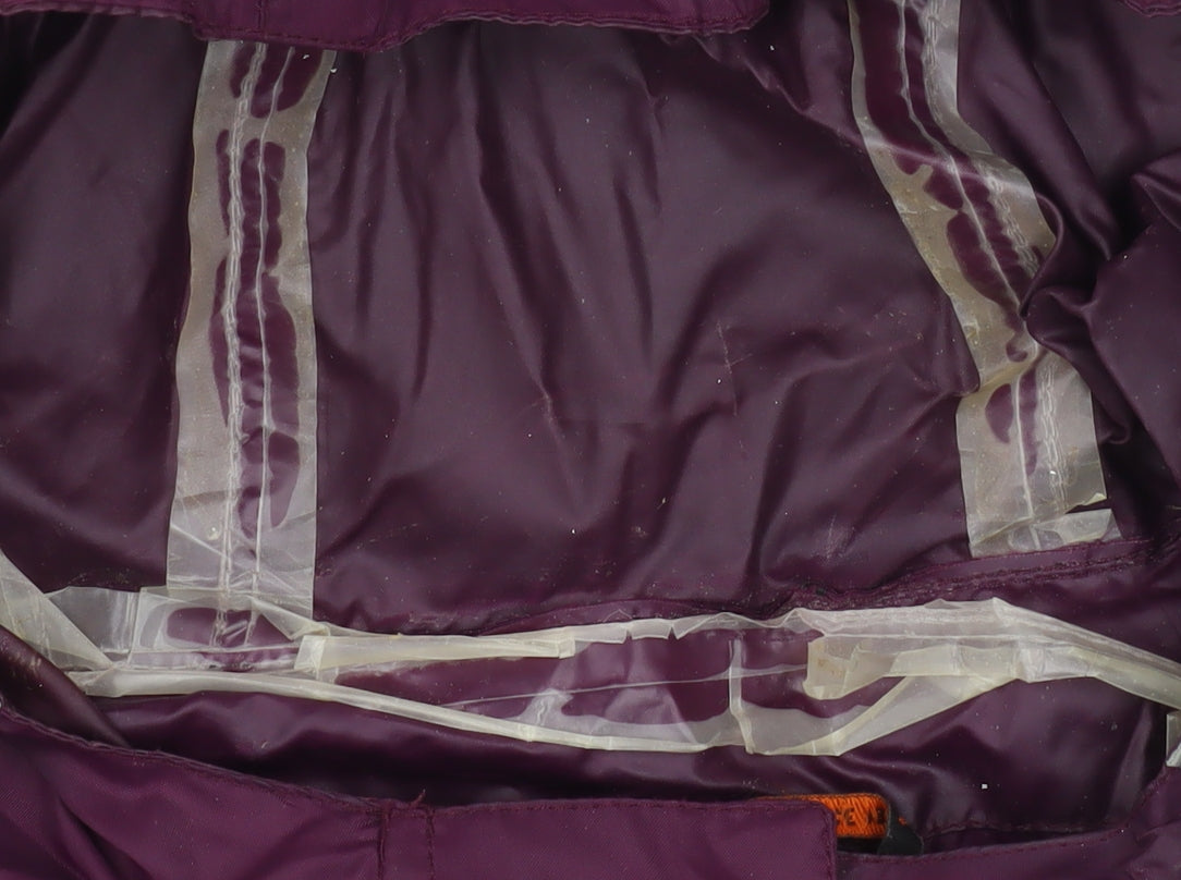 Peter Storm Women's Purple Waterproof Hooded Rain Jacket Size 16