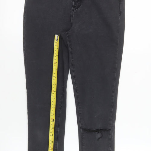 Denim Co Women's Black Skinny Jeans Size 10 Slim Fit Mid Rise Stretch