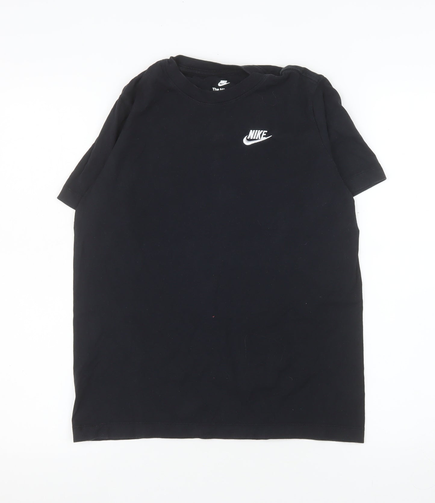 Nike Women Black Basic T-Shirt L Short Sleeve Crew Neck