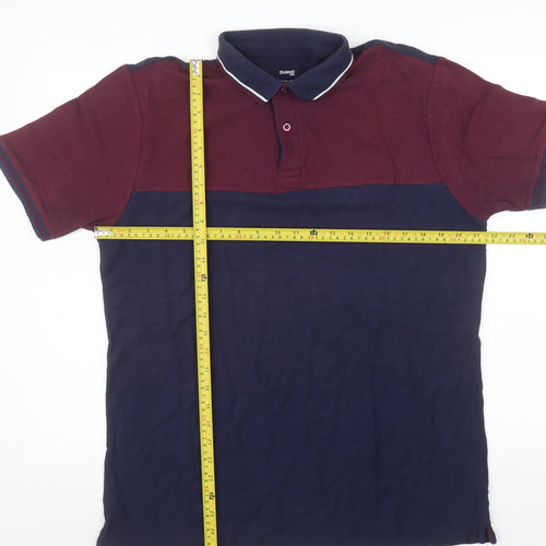 Dunnes Stores Men's Multicoloured Cotton Polo Shirt Size L