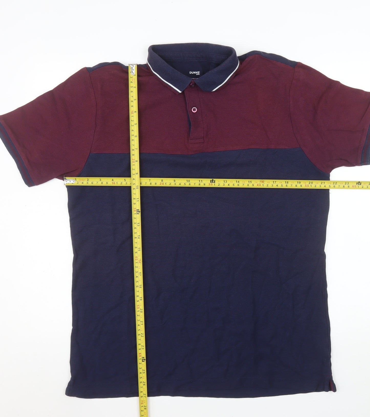 Dunnes Stores Men's Multicoloured Cotton Polo Shirt Size L
