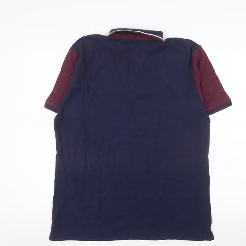 Dunnes Stores Men's Multicoloured Cotton Polo Shirt Size L