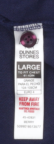 Dunnes Stores Men's Multicoloured Cotton Polo Shirt Size L