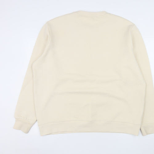 Marks and Spencer Men’s Beige Autograph 2XL Crew Neck Sweatshirt