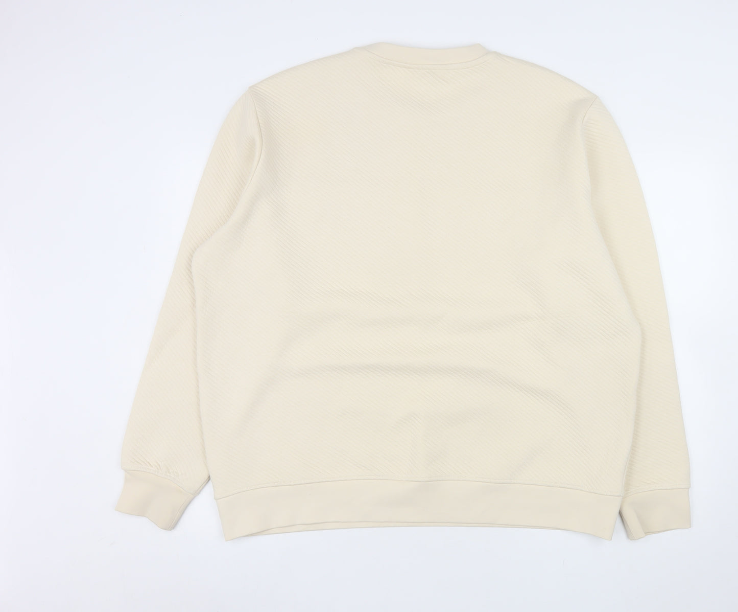 Marks and Spencer Men’s Beige Autograph 2XL Crew Neck Sweatshirt