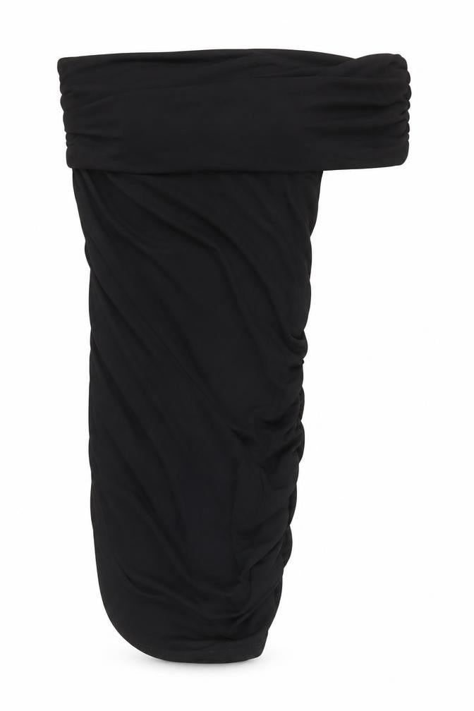 Primark Women’s Black One Shoulder Ruched Bodycon Dress Size S