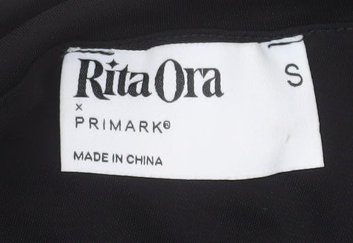 Primark Women’s Black One Shoulder Ruched Bodycon Dress Size S