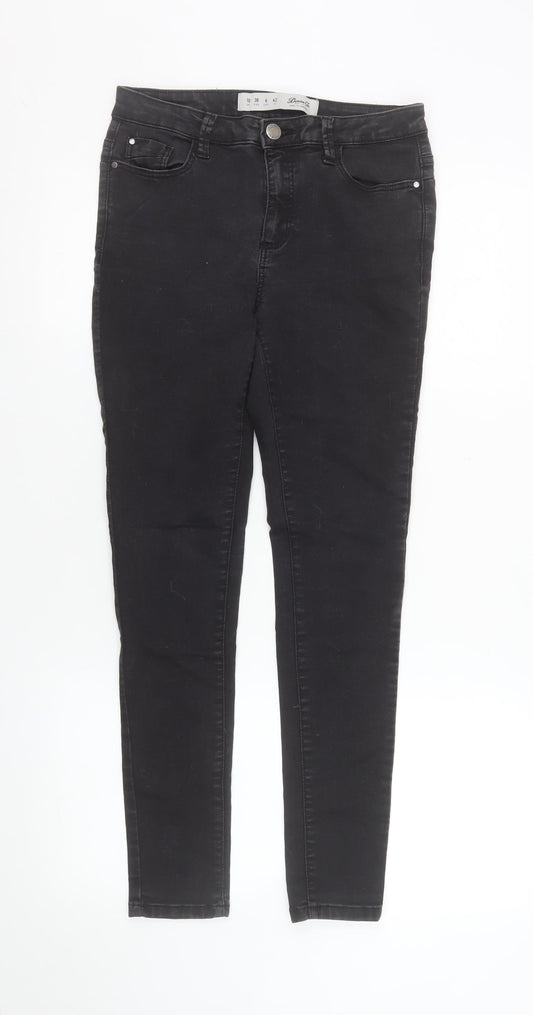 Denim Co Womens Black Skinny Jeans Size 10 Slim Fit