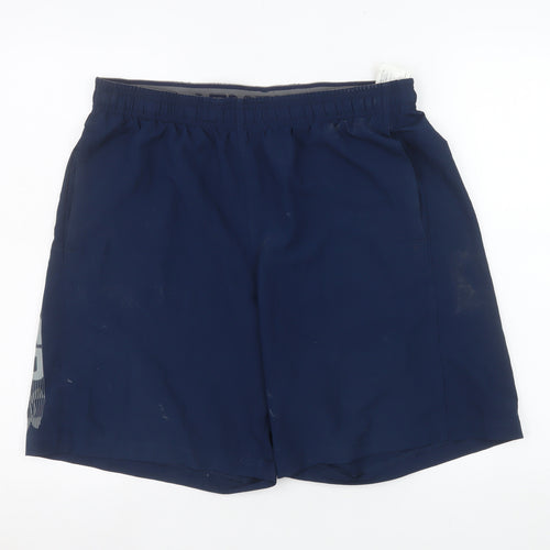 Under Armour Men's Navy Blue HeatGear Athletic Shorts Size L