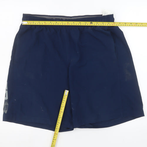 Under Armour Men's Navy Blue HeatGear Athletic Shorts Size L