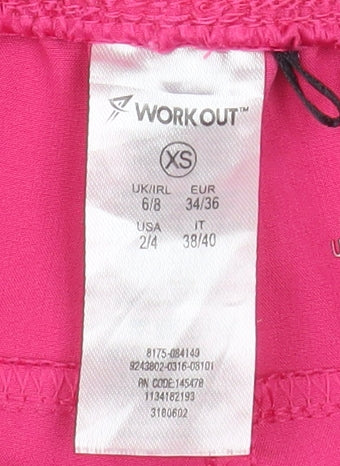 Workout Women's Pink XS Athletic Quick Dry Activewear Shorts