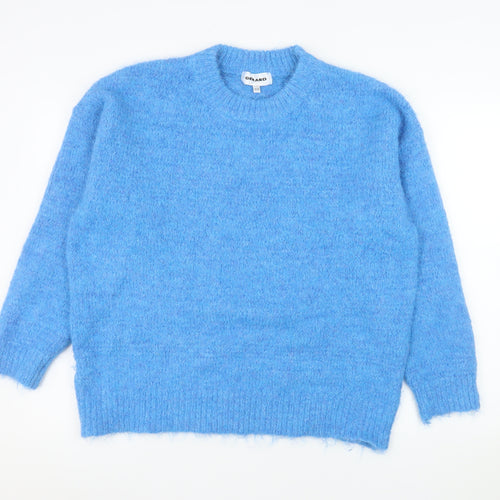 Gerard Women Blue Crew Neck Long Sleeve Pullover Jumper Size 16