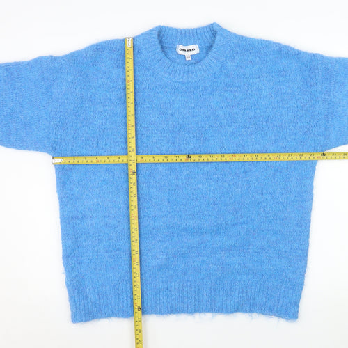 Gerard Women Blue Crew Neck Long Sleeve Pullover Jumper Size 16