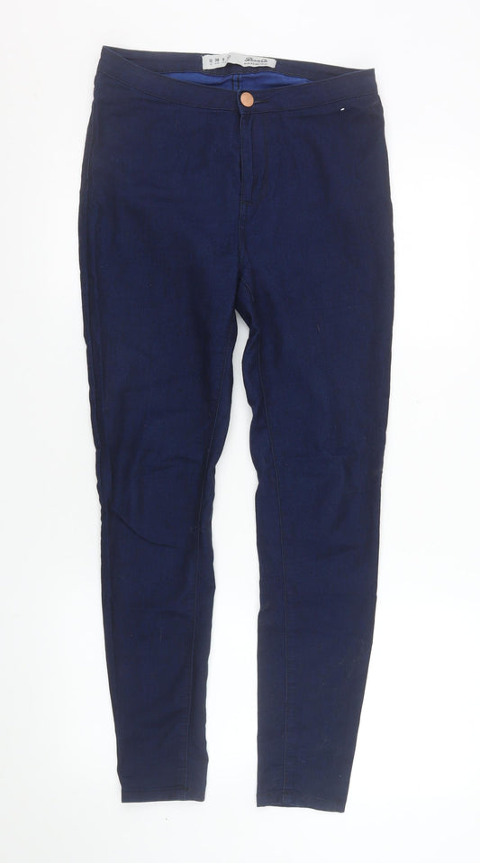 Denim Co. Womens Blue Mid Rise Skinny Stretch Jeans Size 10