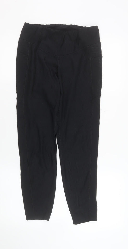 Old Navy Active Women's Black Large PowerSoft High-Rise Leggings