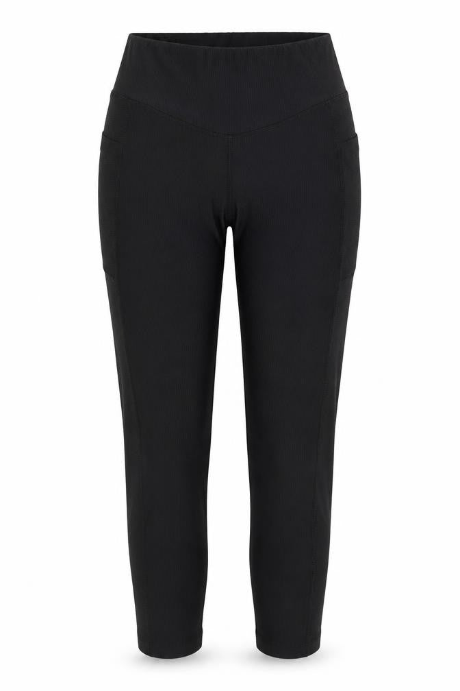 Front view of Old Navy Active Women's Black Large PowerSoft High-Rise Leggings