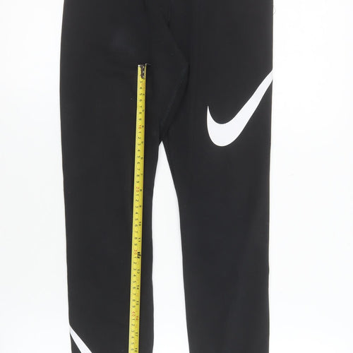 Nike Women's Black Slim Fit Cotton Blend Active Leggings Size S