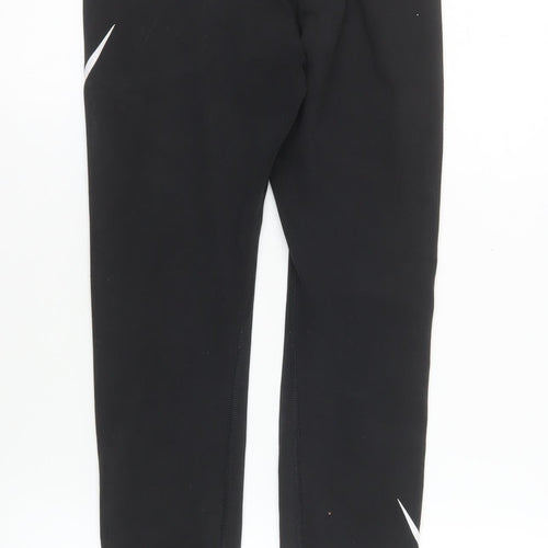 Nike Women's Black Slim Fit Cotton Blend Active Leggings Size S