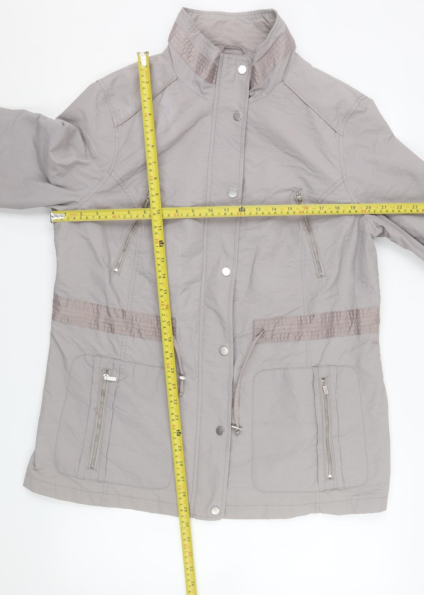 RJR John Rocha Women Grey Size 14 Lightweight Anorak Jacket