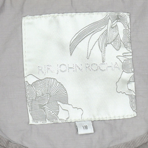 RJR John Rocha Women Grey Size 14 Lightweight Anorak Jacket