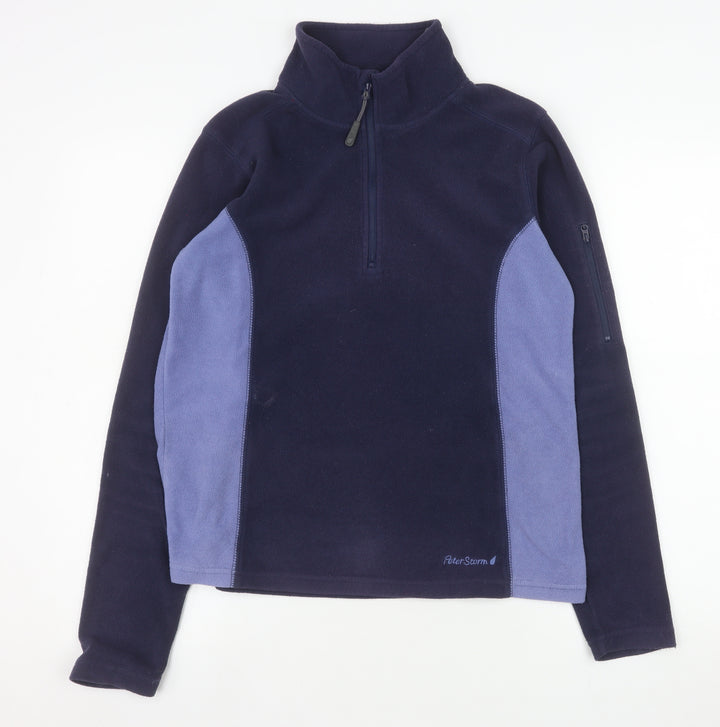 Peter Storm Women's Navy Fleece Pullover Sweatshirt Size 12