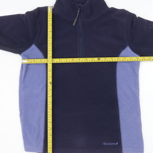 Peter Storm Women's Navy Fleece Pullover Sweatshirt Size 12