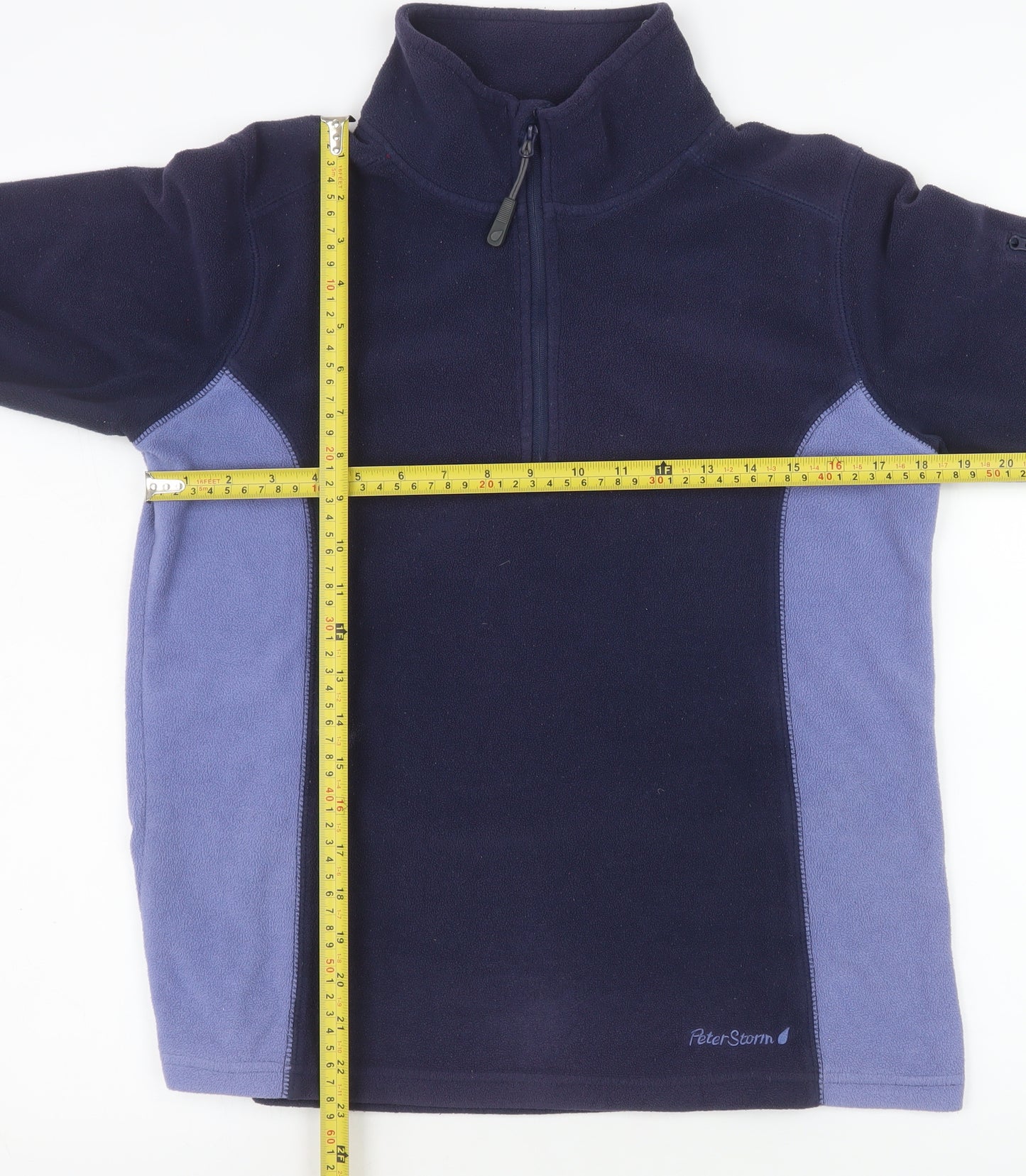 Peter Storm Women's Navy Fleece Pullover Sweatshirt Size 12