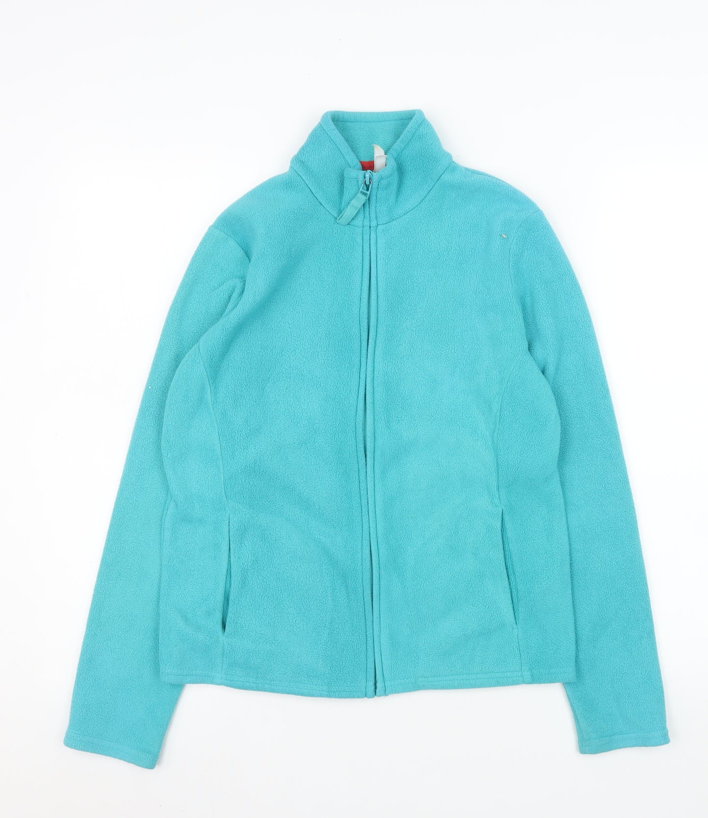 Marks and Spencer Women Aqua Blue Fleece Full Zip Sweatshirt UK 10