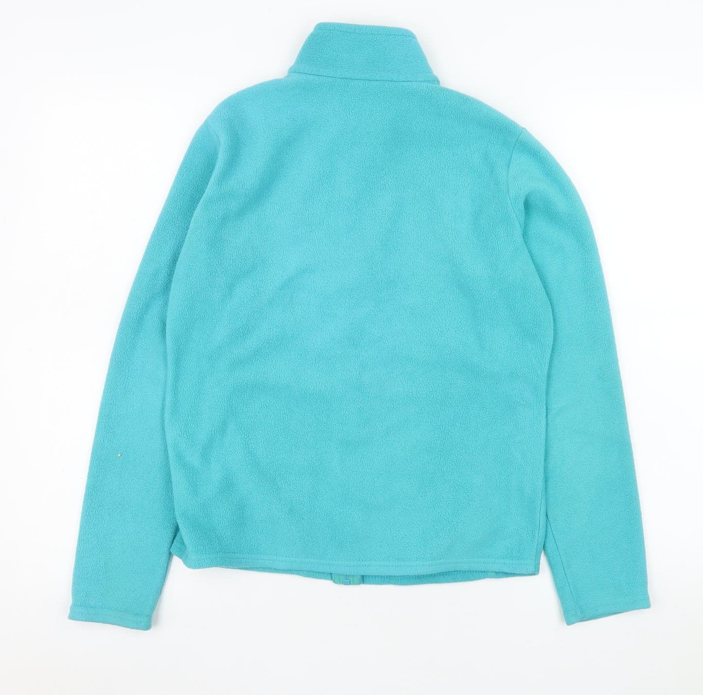 Marks and Spencer Women Aqua Blue Fleece Full Zip Sweatshirt UK 10